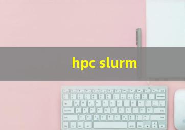 hpc slurm